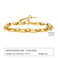 Cable Chain Bracelet/Necklace [304 Stainless Steel,18K Gold Plated]