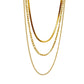 Layered Chain Necklace [304 Stainless Steel,18K Gold Plated]