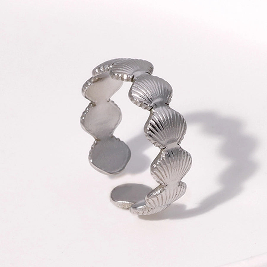 Shell Open Ring [Stainless Steel]