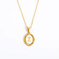 Letter Necklace [201,304 Stainless Steel,18K Gold Plated]