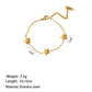 Stars Bracelet/Neklace [304 Stainless Steel, 18K Gold Plated]