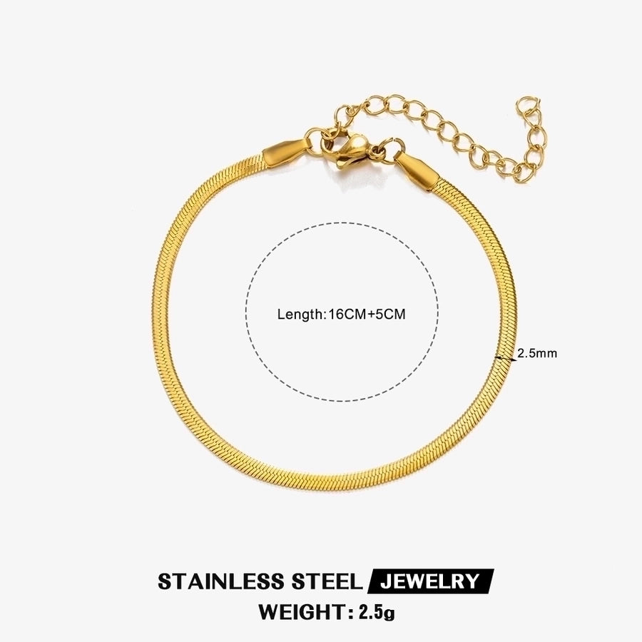 Chain Bracelets [304 Stainless Steel, 18K Gold Plated]