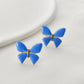 Butterfly Earrings [304 Stainless Steel, 18K Gold Plated]