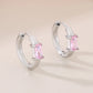 Colored Rectangle Rhinestone Earrings [304 Stainless Steel,18K Gold Plated]