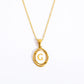 Letter Necklace [201,304 Stainless Steel,18K Gold Plated]