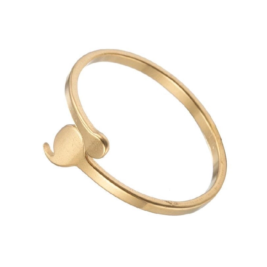 Thin Mix Design Ring [201 Stainless Steel, 18K Gold Plated]