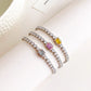 Colored Stone Zircon Bracelet [304 Stainless Steel]