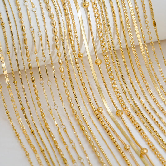 Chain Necklace [304 Stainless Steel,18K Gold Plated]