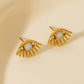 Eye Stud Earrings [304 Stainless Steel]