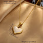 Heart Shape Necklace [304 Stainless Steel,18K Gold Plated]