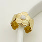 Flower Natural Stone Ring [304 Stainless Steel 14K Gold Plated]