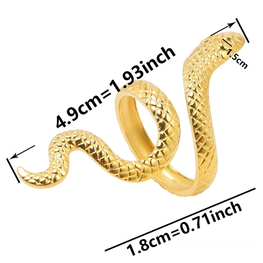 Snake Ring [304 Stainless Steel 18K Gold Plated]