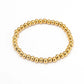 Bracciale a sfera di moda [acciaio inossidabile 304, oro 14K placcato]