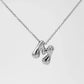 Letter Pendant Necklace [304 Stainless Steel,18K Gold Plated]