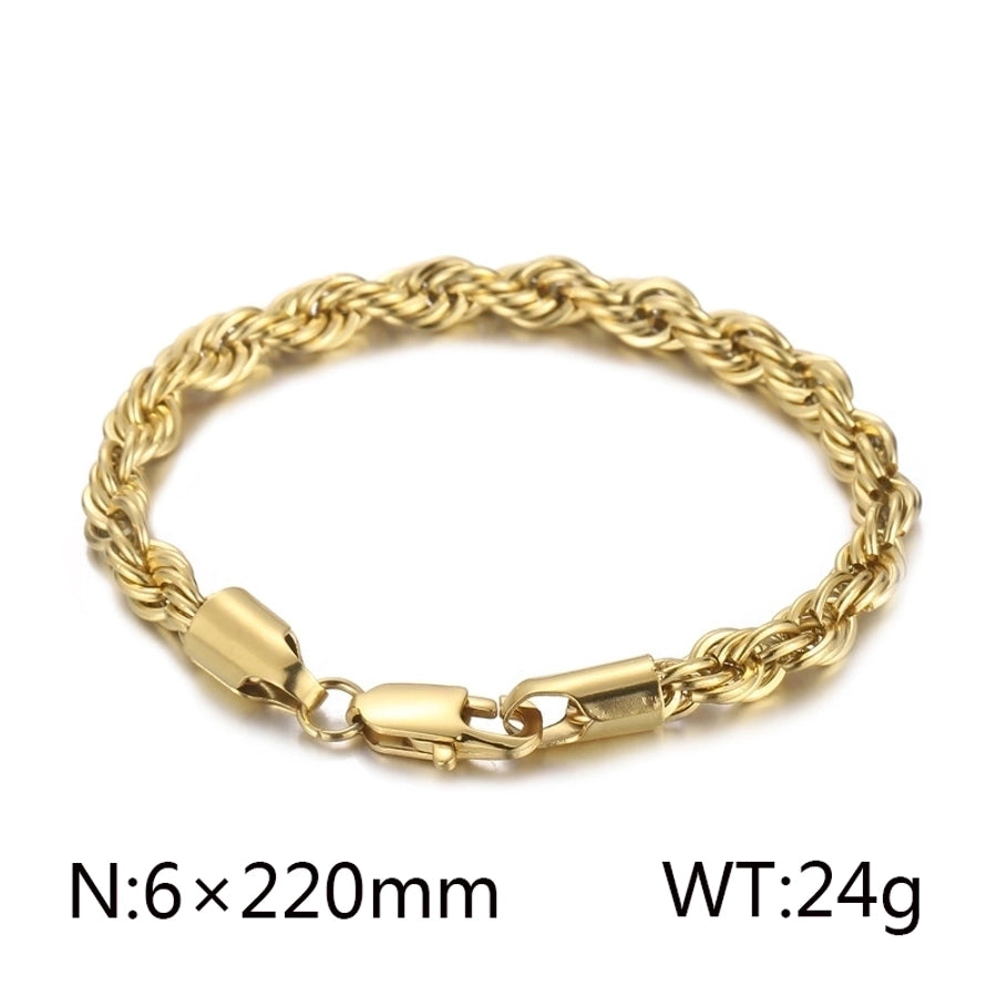 Rebkæde armbånd [304 rustfrit stål 18k guldbelagt]