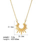 Sun Earrings/Necklace [304 Stainless Steel,18K Gold Plated]