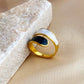 Retro Luxurious Enamel Ring [304 Stainless Steel 18K Gold Plated]