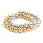 Round Beads Elastic Bracelet [304 Stainless Steel