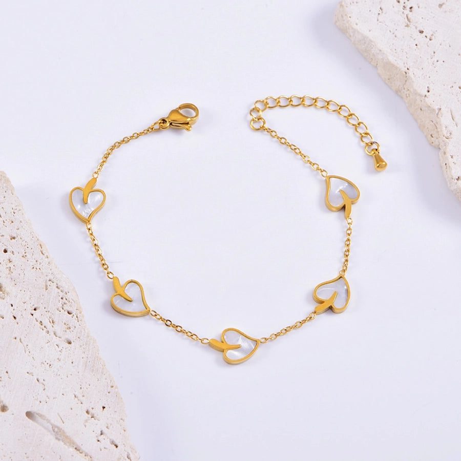 Bracelet / bijoux en forme de coeur [304 en acier inoxydable]