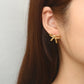 Bow Knot Earrings [304 Stainless Steel,18K Gold Plated]