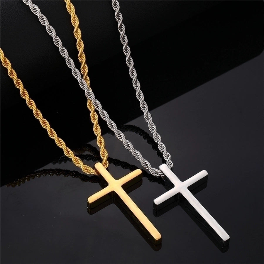 Cross Pendant Neckace [304 Stainless Steel]