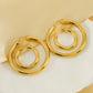 Hoop Earrings [304 Stainless Steel,18K Gold Plated]