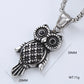 Vintage Style Punk Streetwear Moon Eagle Necklace Pendant [304 Stainless Steel]