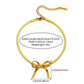 Cute Bow Knot Anklet [304 Stainless Steel, 18K Gold Plated]