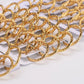 Pack of 12 Pairs Hoop Earrings [304 Stainless Steel,18K Gold Plated]