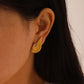 Wings Zircon Earrings [304 Stainless Steel,18K Gold Plated]