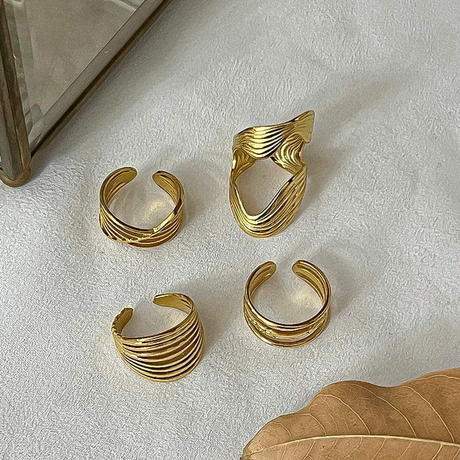 Casual Open Ring [304 Stainless Steel 18K Gold Plated]