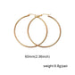 Thin Hoop Earrings [Stainless Steel]