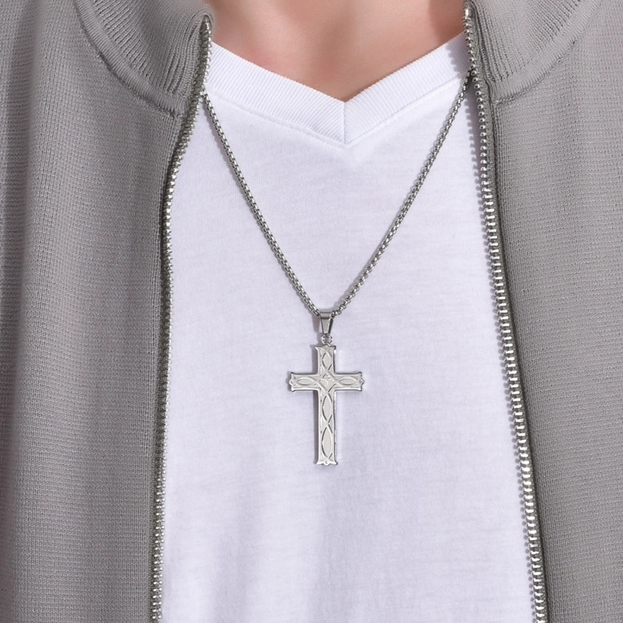 Cross Necklace [304 Stainless Steel 18K Gold Plated]