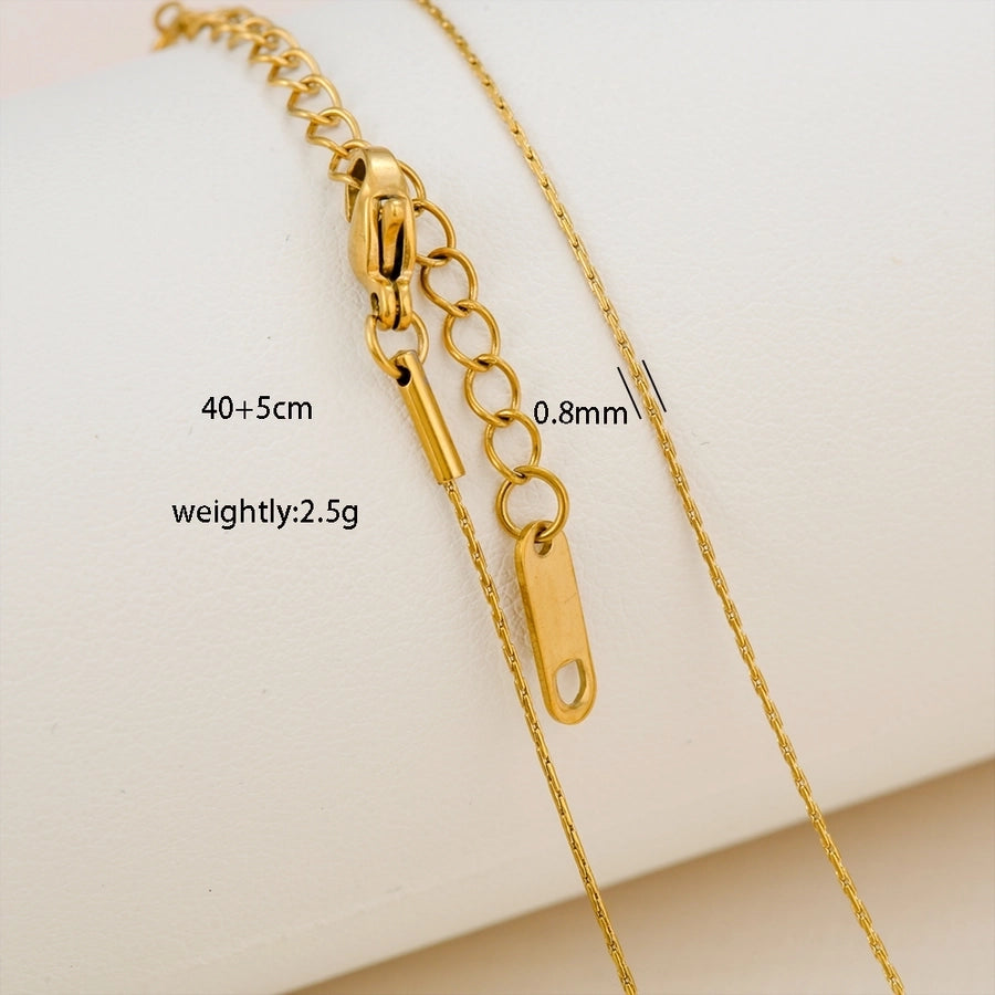 Chain Necklace [304 Stainless Steel,18K Gold Plated]