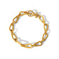 Droplets Hollow Chain Bracelet/Necklace/Jewelry Set [304 Stainless Steel, 18K Gold Plated]