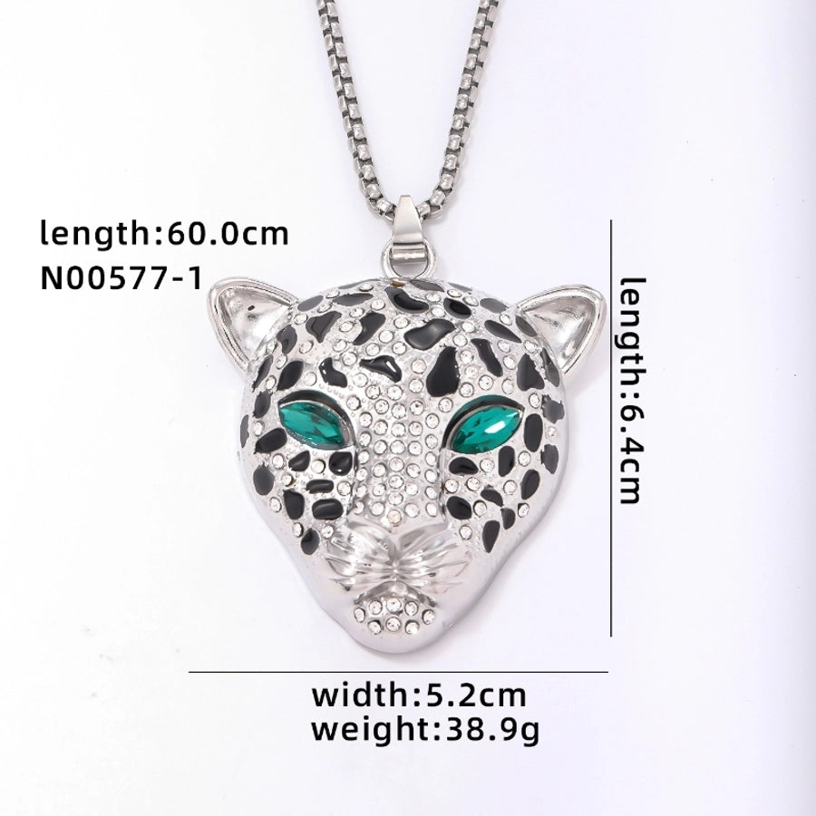 Leopard Neklace [304 Stal nierdzewna, miedź]