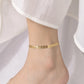 Leaves Anklet [201 Stainless Steel, 18K Gold Plated]