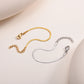 Flat Snake Chain Bracelets/Necklace [304 Stainless Steel,18K Gold Plated]