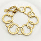 Hollow Round Chain Bracelet [304 Stainless Steel, 14K Gold Plated]