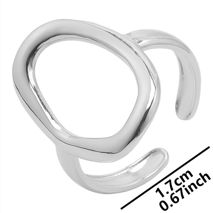 Hohler ovaler Ring [304 Edelstahl]