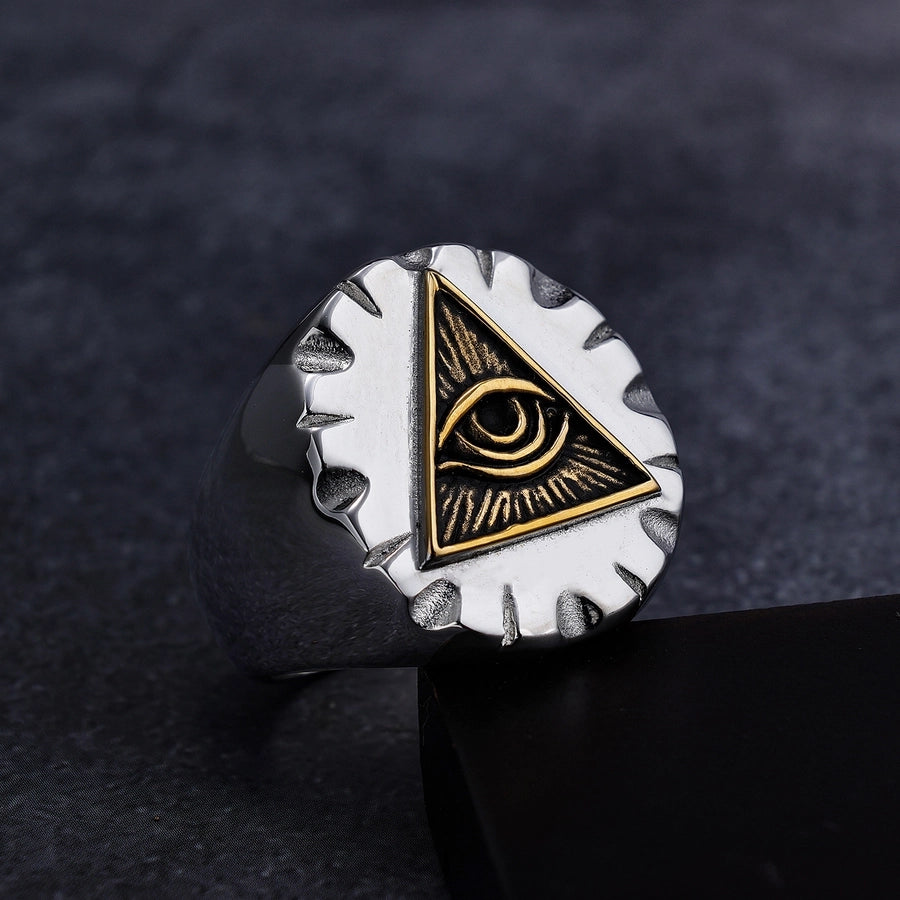 Retro Eye 304 Stainless Steel Men'S Rings