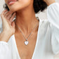 Heart Shape Shell Necklace [304 Stainless Steel,18K Gold Plated]