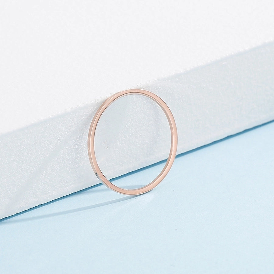 Thin Band Ring [Stainless Steel]