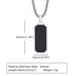 Rectangle Epoxy Necklace [304 Stainless Steel 18K Gold Plated]