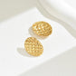 Retro Round Earrings [201 Stainless Steel, 18K Gold Plated]