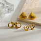 Modern Style Earrings [304 Stainless Steel,18K Gold Plated]