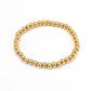 Bracciale a sfera di moda [acciaio inossidabile 304, oro 14K placcato]