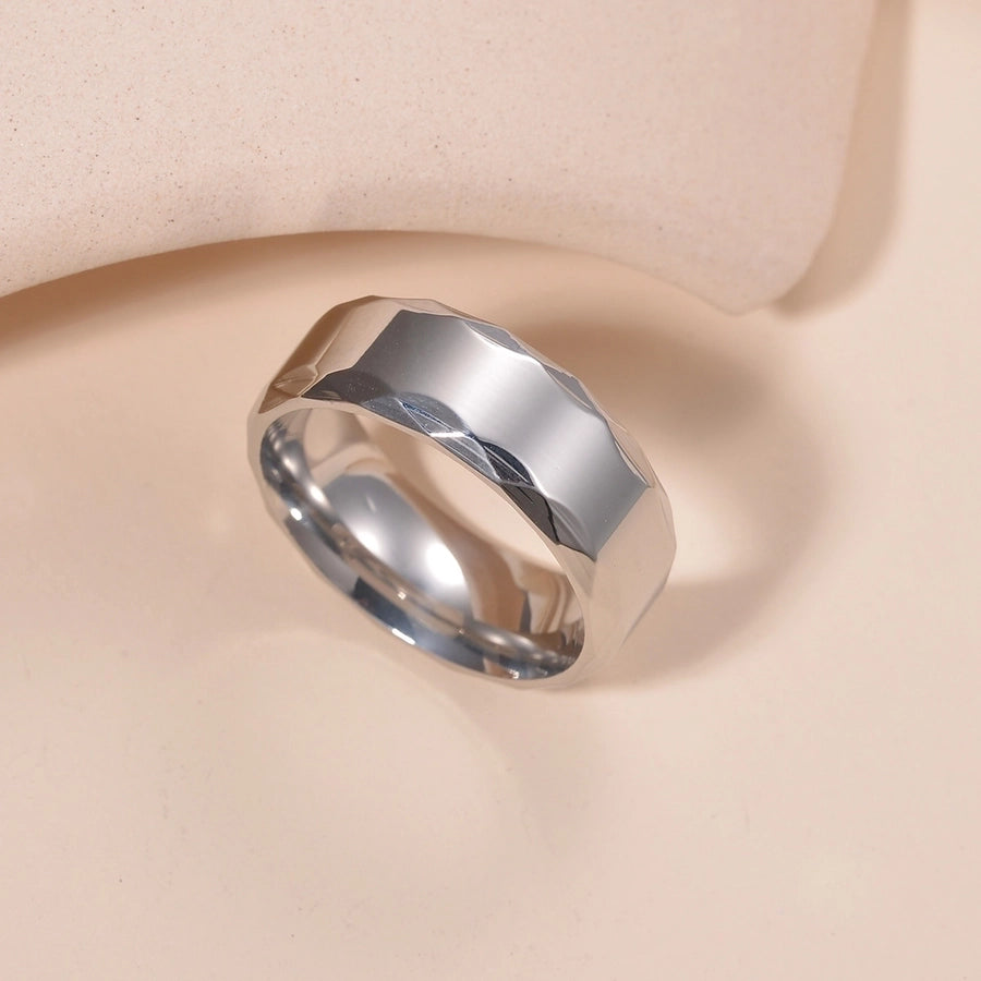 Modern Style Streetwear Geometric Ring [304 Stainless Steel]