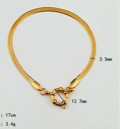 Pulsera para encantos [304 acero inoxidable]