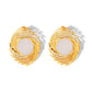 Colored Enamel Earrings [304 Stainless Steel,18K Gold Plated]